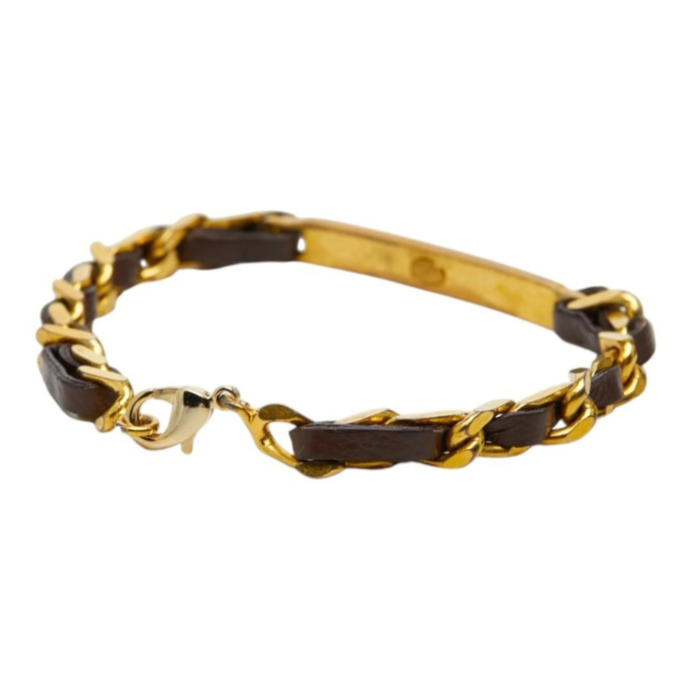 CHANEL Authentic Brown Leather Charm Bracelet - Picture 2 of 6